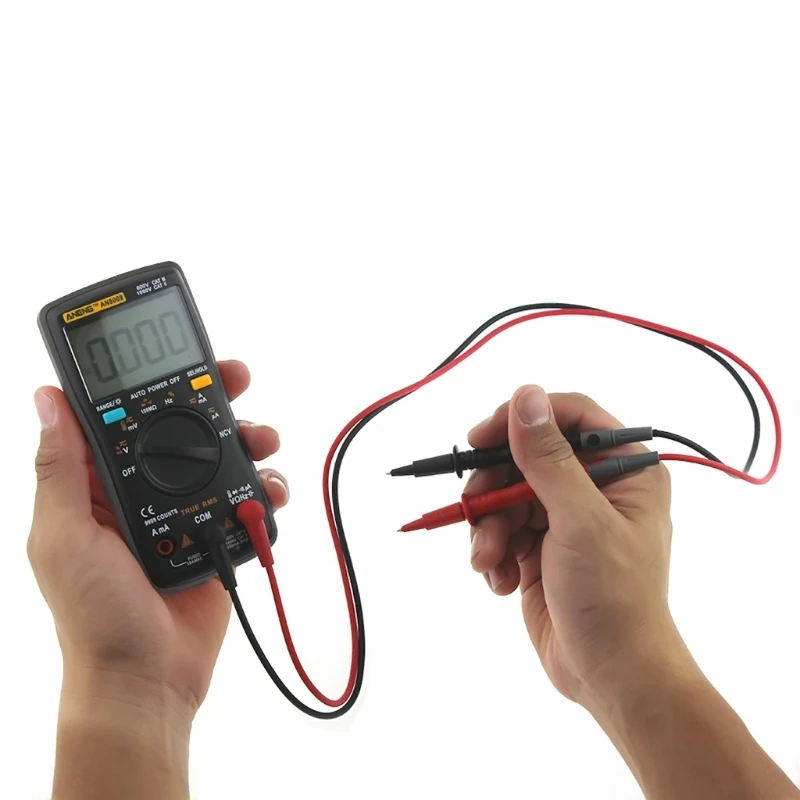 Beste ANENG AN8009 True RMS Auto Range Digitale Multimeter NCV Ohmmeter AC DC Spanning Ampèremeter Current Meter Temperatuur Meting
