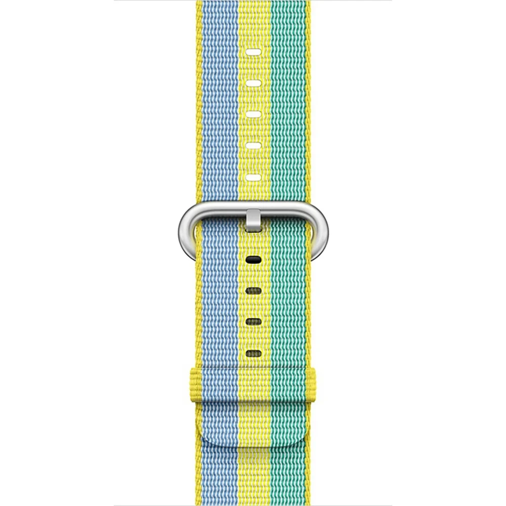 URVOI тканый нейлоновый ремешок для apple watch серии 3 2 1 прочный ремешок для iwatch удобная ткань-как чувствовать себя Новая серия - Цвет ремешка: Pollen Stripe