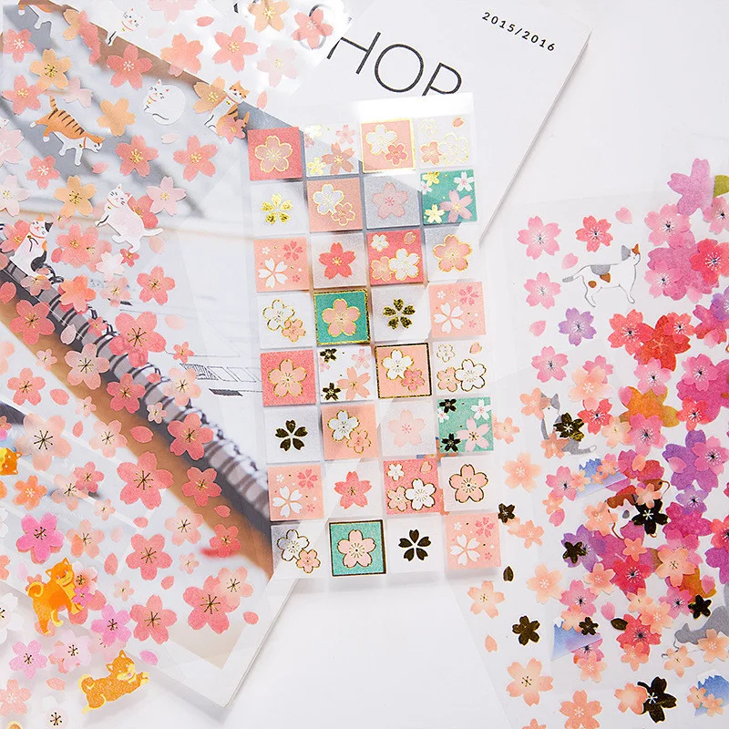 

1 Pcs Creative Beautiful Small Fresh Cherry Paper Decorative Stickers Gift Stationery Student Notebook Decorative Sticker