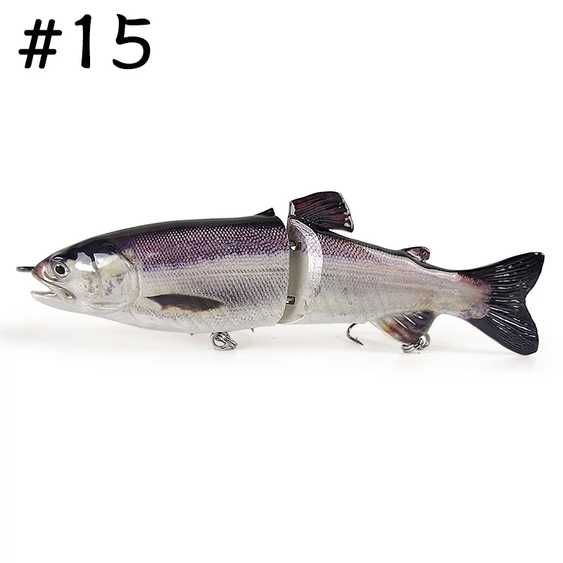 TheTime Freedom Glid Swimbait 180 мм/66 г 130 мм/23 г медленное погружение большие биомиметические рыболовные приманки-воблеры для ловли щуки и окуня - Цвет: Color 15