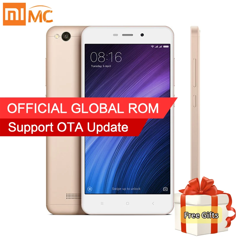 Глобальная версия Xiaomi Redmi 4A 4 Смартфон 2 ГБ 16 Snapdragon 425 Quad Core 5.0 дюймовый дисплей 13