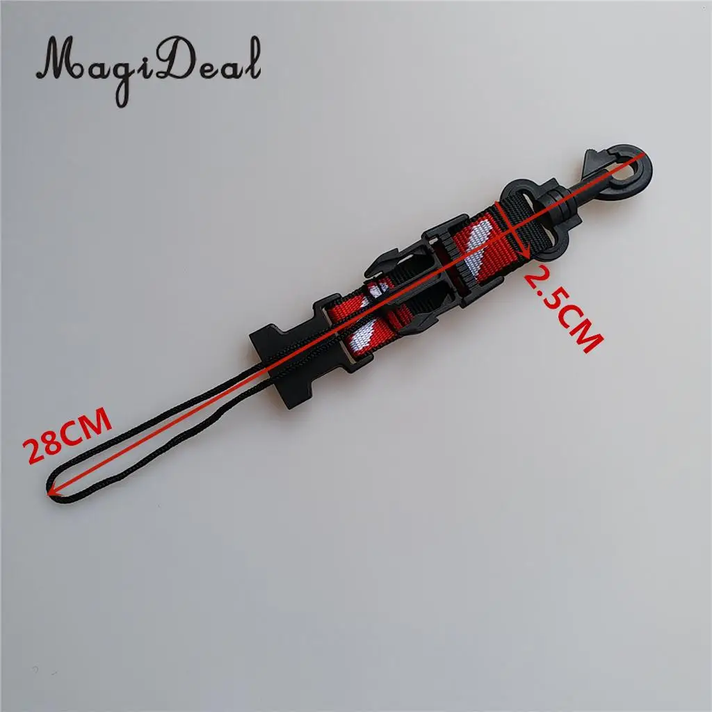 MagiDeal Scuba Diving Diver Swimming Fin Mask Camera Torch Holder Lanyard Webbing Strap Belt Clip - Durable & Compact