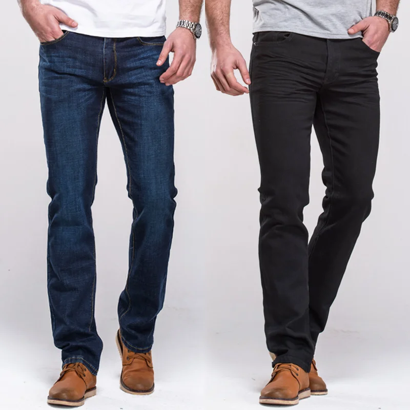 GRG Men's Jeans Classic Straight Fit Stretch Denim Jeans Casual Blue Black Trousers Stretch Long Pants GRG Men's Jeans Classic Straight Fit Stretch Denim Jeans Casual Blue Black Trousers Stretch Long Pants