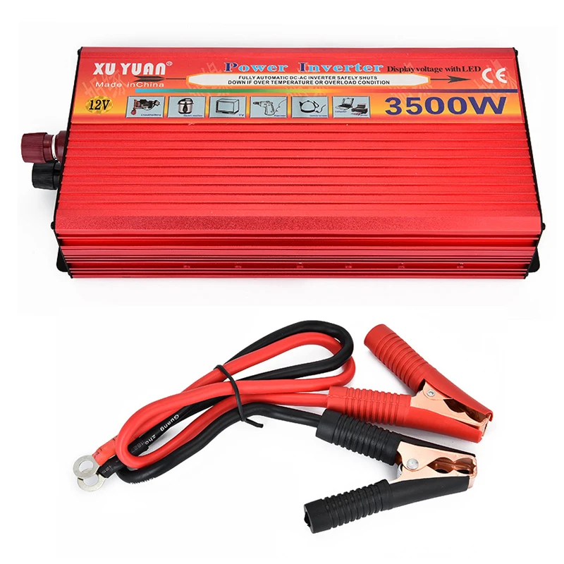 Inversor portátil de 7000W de potencia de 3500 W inversor de corriente continua de 12V a ca de 220 