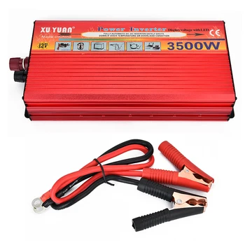 

Portable 7000W Peak WATT Car LED Power 3500W Inverter DC 12V to AC 220V Charger Converter W USB Solar Power Inverter
