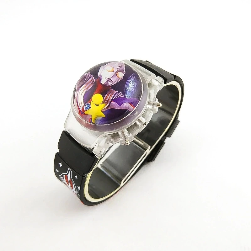 

Cartoon character flash light LED flash light watch ultraman electronic watch boy and child watch