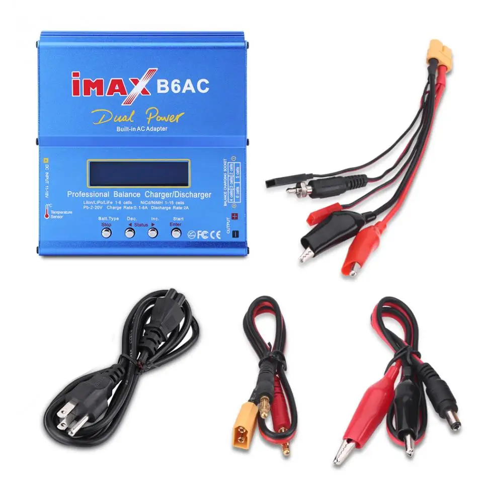 3Types Multifucntional Balance Charger Discharger RC font b Battery b font 80W AC 100 240V Balance