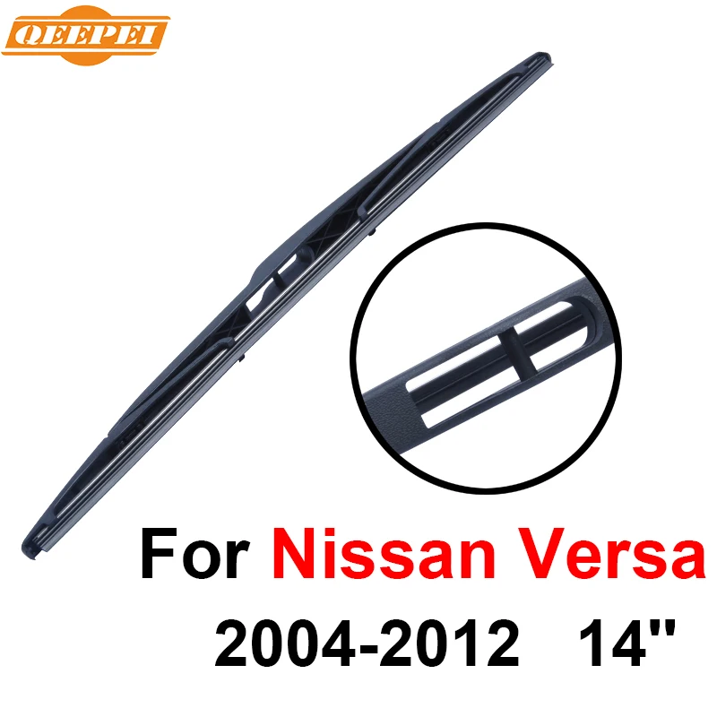 QEEPEI Rear Windscreen Wiper No Arm For Nissan Versa 2004 2012 14'' 5