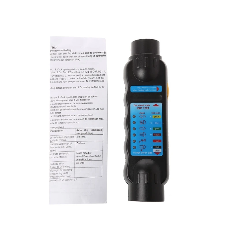 مقطورة سيارة قافلة 7 دبوس سحب سحب مصباح بار الأسلاك جهاز فحص الدائرة الكهربائية التوصيل المقبس