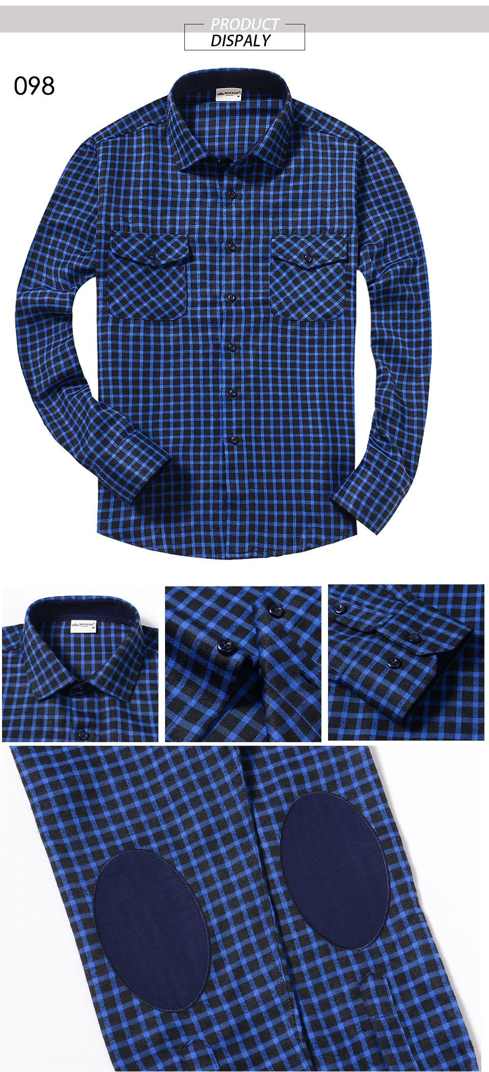 Модные фланелевые мужские рубашки с длинным рукавом и двумя нагрудными карманами, облегающие плотные мужские повседневные фланелевые рубашки в клетку для мужчин