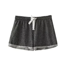 Summer Women Elastic Waist Tunic Drawstring Elegant Beach Pocket Cuffs Casual Brand Shorts