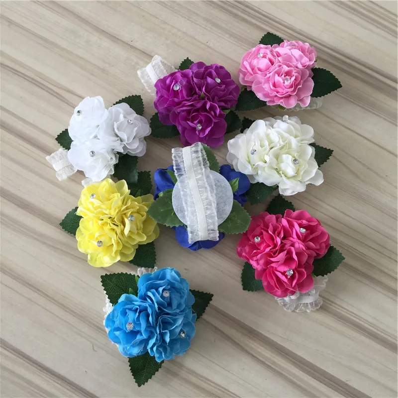 Diy Wrist Corsage With Fake Flowers Corsage Prom