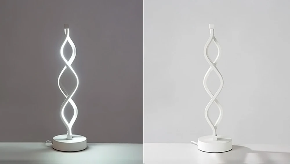 Candeeiro de Mesa Proteção para os Olhos Moderno Quarto Estudo Lâmpada Cabeceira Minimalista Acrílico Alumínio Eua - ue Plug 18 w Led 17 Luminárias de mesa
