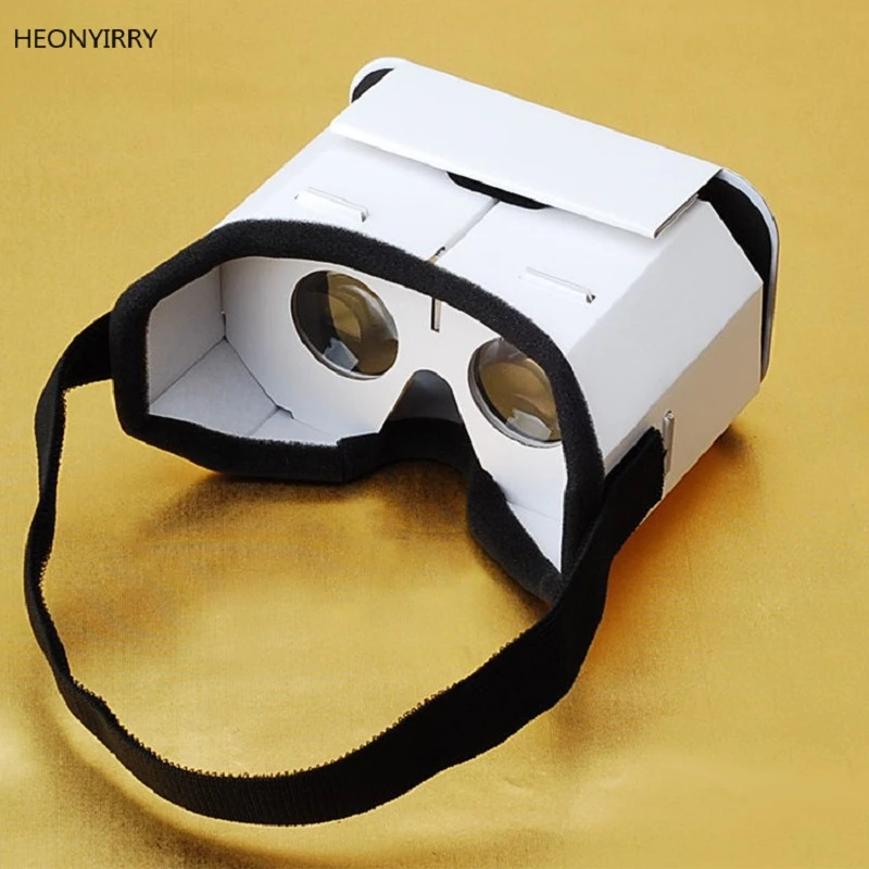 Diyポータブル仮想現実メガネgoogle段ボール 3dメガネvrメガネスマートフォン用iphone 7 8 Vr 3d眼鏡 3dバーチャルリアリティ眼鏡 Aliexpress
