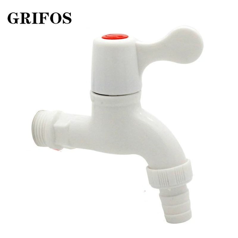 

High Quality ABS Plastic Washing Machine Faucet Sink Basin Water Tap Single Spout Handle G1/2 G3/4 New Outdoor Garden Faucets