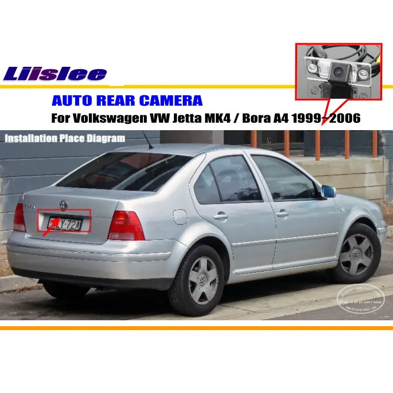 Liislee камера заднего вида для Volkswagen VW Jetta MK4/Bora A4/камера заднего вида/NTST PAL/светильник номерного знака OEM