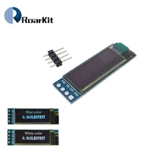 0,91 дюймов 12832 белый и синий цвета 128X32 • Максимальное количество светодиодный ЖК-дисплей светодиодный Дисплей модуль 0,9" IIC связи