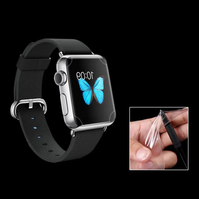 2 x TPU (не стекло) мягкая защитная пленка с полным покрытием для iwatch Apple Watch Series 1/2/3 38