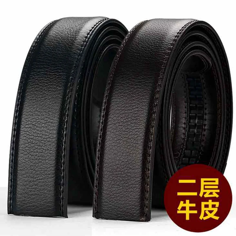 3.5cm wide new leather automatic belts body, Automatic buckle belt strip no buckle Only body ...