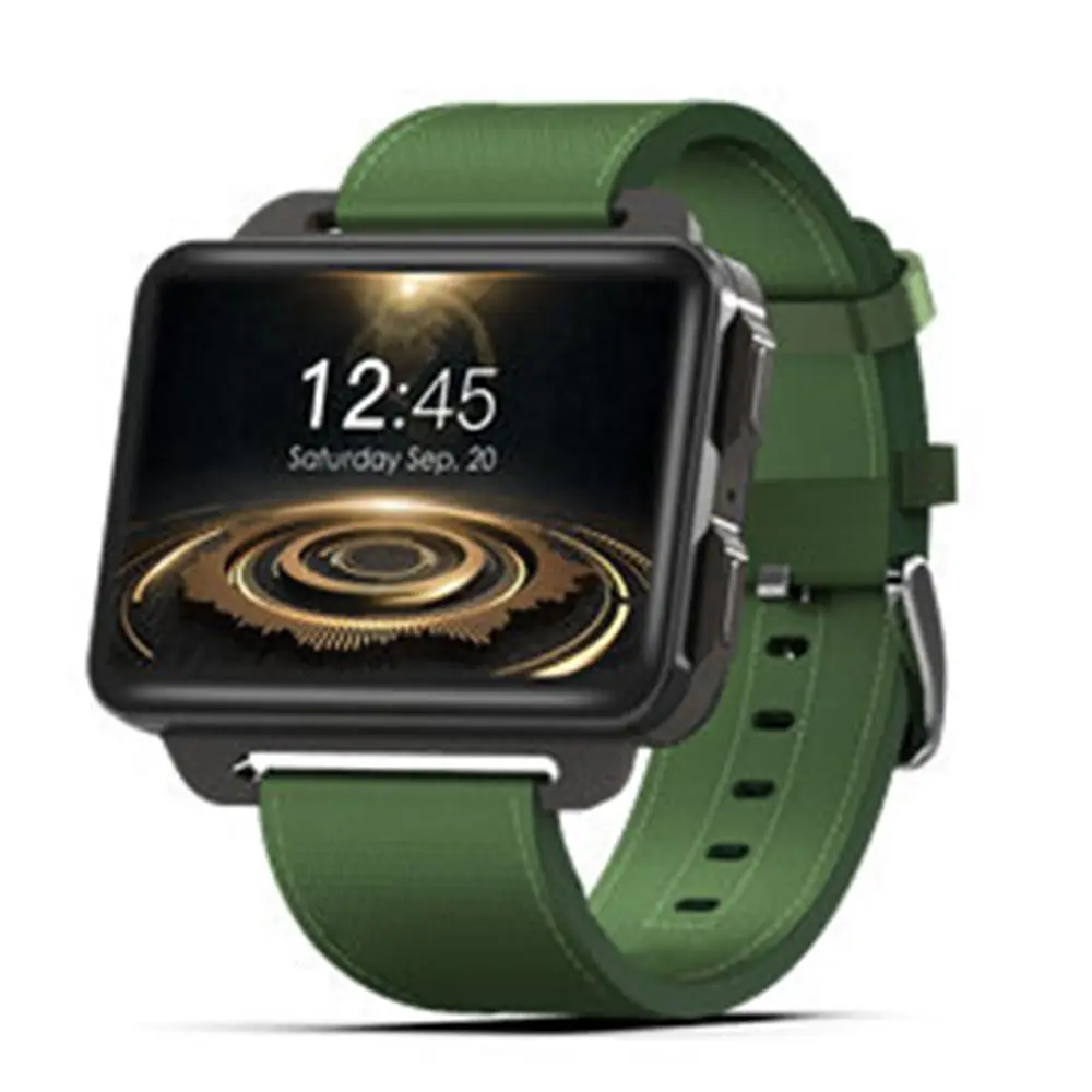 DM99 Смарт часы MTK6580 Android 5,1 Smartwatch 2,2 дюймов экран 1200 мАч батарея 1 Гб+ 16 Гб Wifi 3g WCDMA PK I5S DM98 DM2018 - Цвет: green