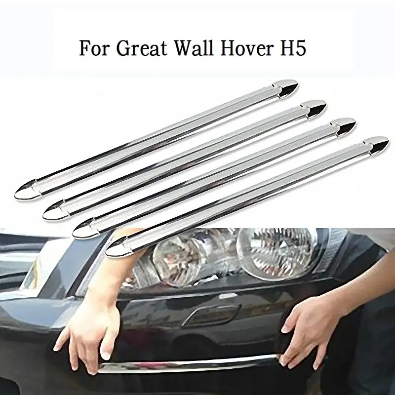 

New Style Front + Rear Bumper Protector Anti-Crash Decorative Trim Scuff Plate Corner Guard Trim Strip For Great Wall Hover H5