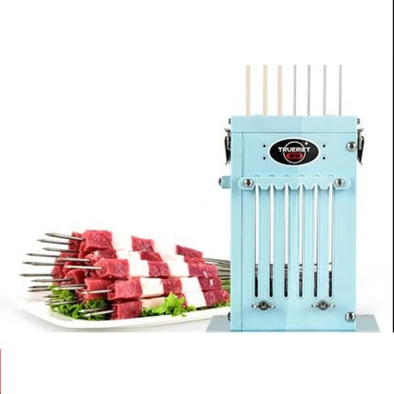 Food Grade Meat Skewer Machine Lamb Skewers Wearing Meat Maker Barbecue