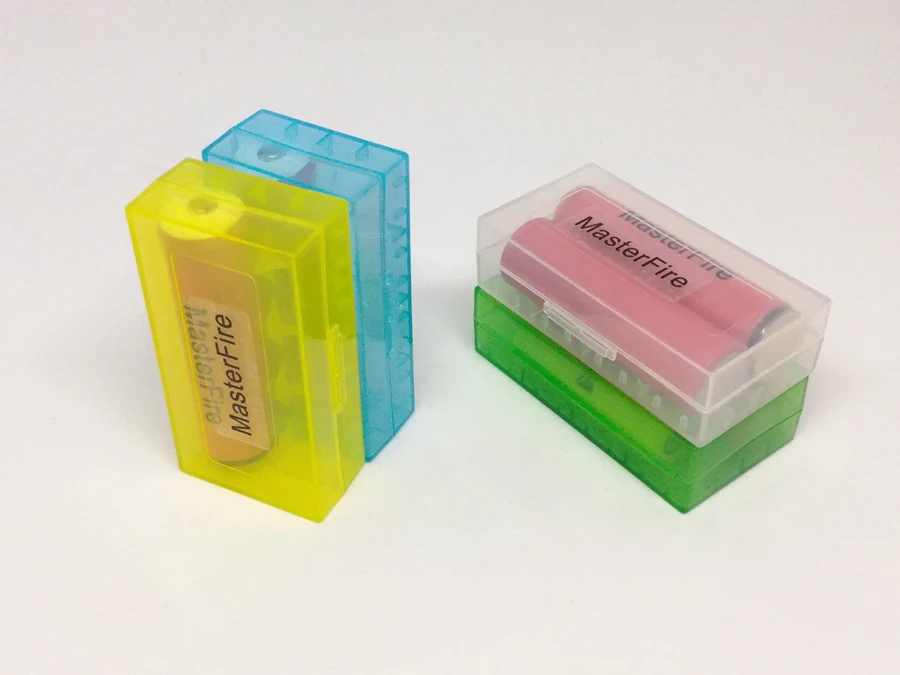 

MasterFire 10pcs/lot Hard Plastic 18650 CR123A 16340 18350 18500 Battery Protective Case Holder Storage Box Cover