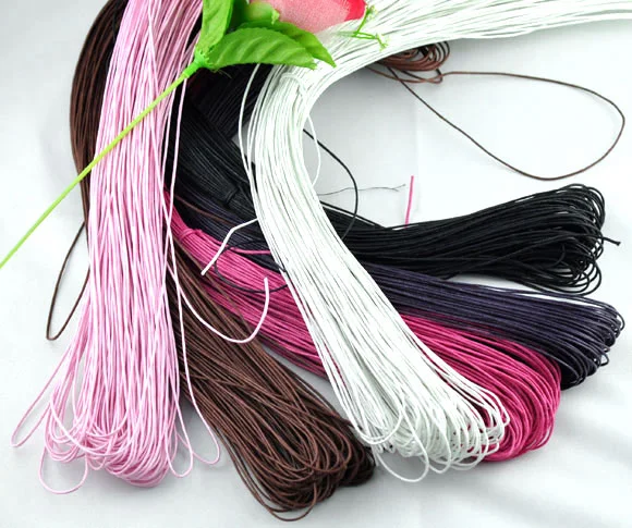 

Doreen Box Lovely 480M Wholesale Mixed Waxed Cotton Necklace Cord 1mm (B08089)