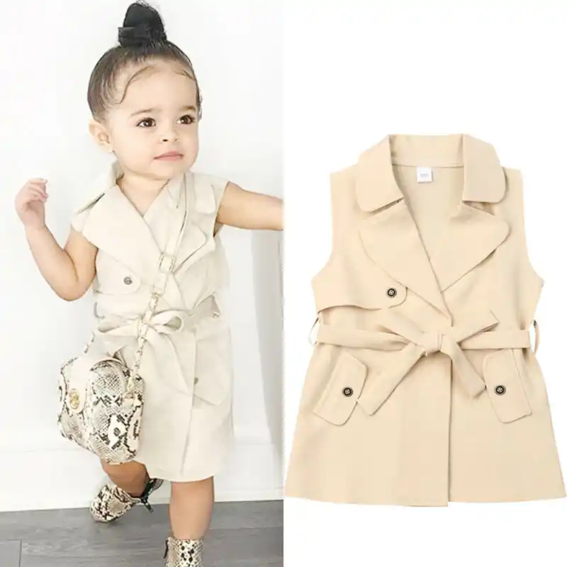 infant trench coat girl