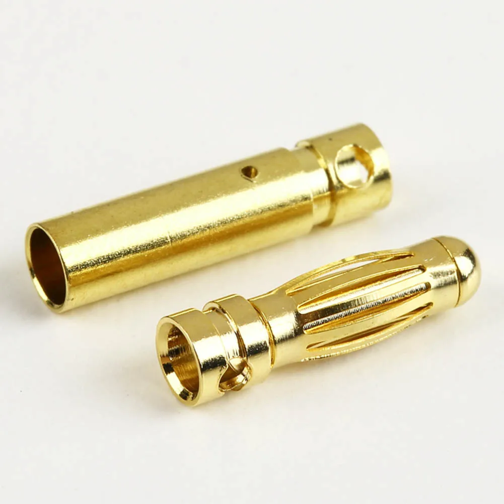 

2018 New NEW 5.0 Mmale Gold Bullet Banana Plug Connectors RC Battery Electronic Hook @