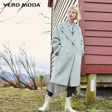 Vero Moda Новое Женское 91% шерстяное двустороннее шерстяное пальто с лацканами | 318427515