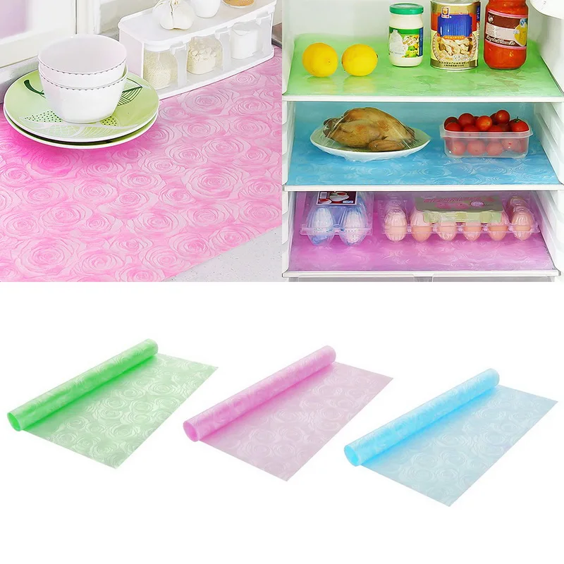 

Hoomall 1PC Fridge Waterproof Mat Refrigerator Pad Non-Slip Antifouling Mildew Moisture Tailorable Pad For Kitchen