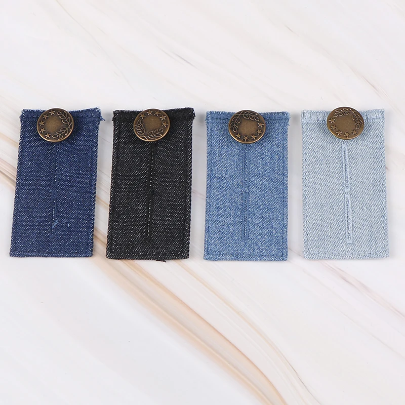 

HOT Jeans Extended Belt with a Metal Jeans Button Trousers Extender for Tight Trousers Maternity Dress Garment Accessories