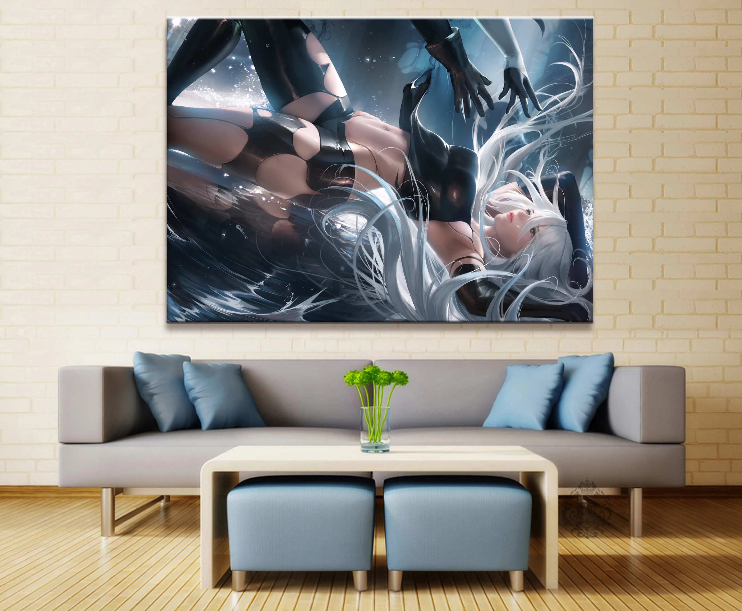 

Home Decor Modular Canvas Picture 1 Piece Sexy A2NieR:Automata Animation Painting Poster Wall For Home Canvas Painting Wholesale