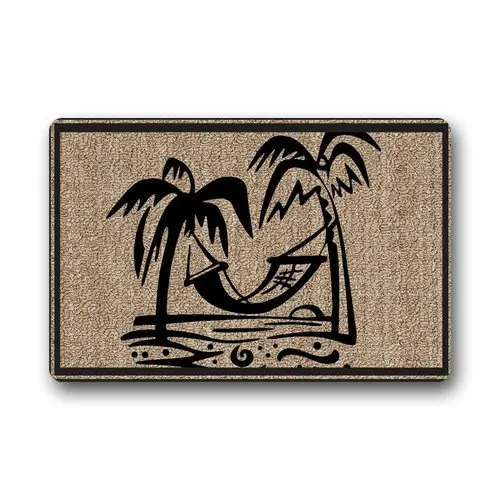 Evergreen Fashion Welcome Palm Tree Machine Washable Durable
