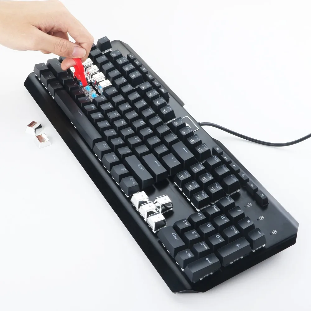 PBT колпачки для ключей Doubleshot впрыска WASD механическая клавиатура колпачки для ключей Набор с брелоком съемник для игр Замена DIY