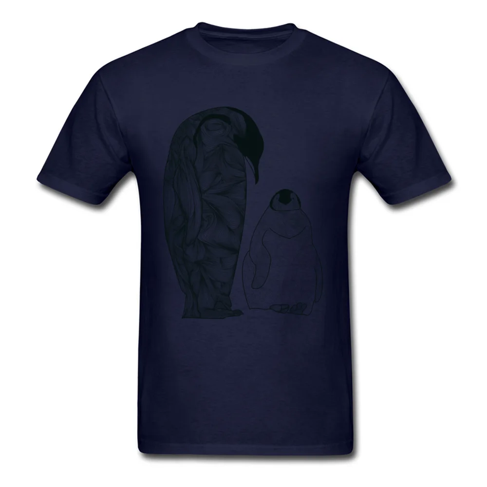 Normal Short Sleeve Tops Tees ostern Day O Neck All Cotton Young T-shirts Emperor Penguins Normal T-shirts Dominant Emperor Penguins navy