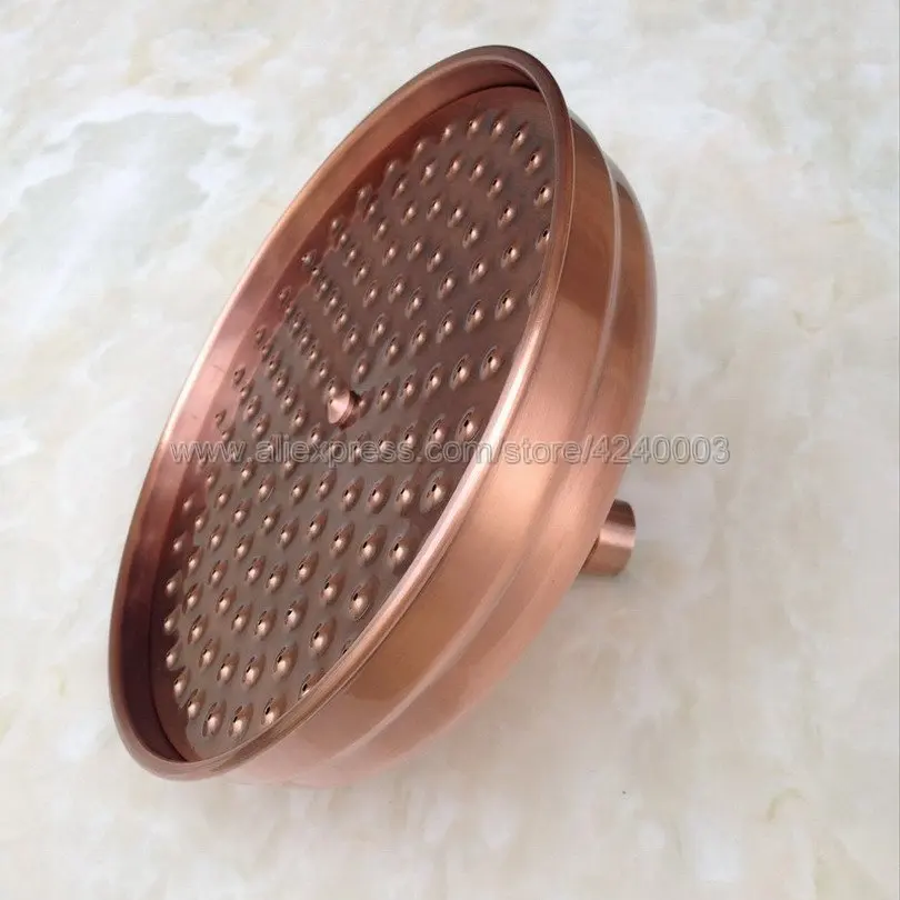 Red Antique Copper Shower Head 8 inch Round Rainfall Shower Head Bathroom Shower Head Rain Shower Ksh054