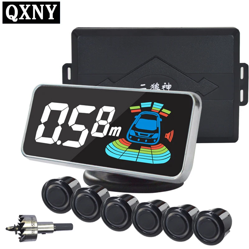 6/sensors NY606 Car LCD Parking Sensor Kit Display for all cars parking assistance reversing radar 6/sensors NY606 Car LCD Parking Sensor Kit Display for all cars parking assistance reversing radar
