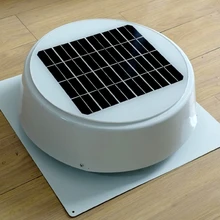 10 Вт Солнечный Чердачный вентилятор вентиляционный на крыше вытяжной вентилятор 530CFM для теплицы гаража мобильный туалет сад жилой дом