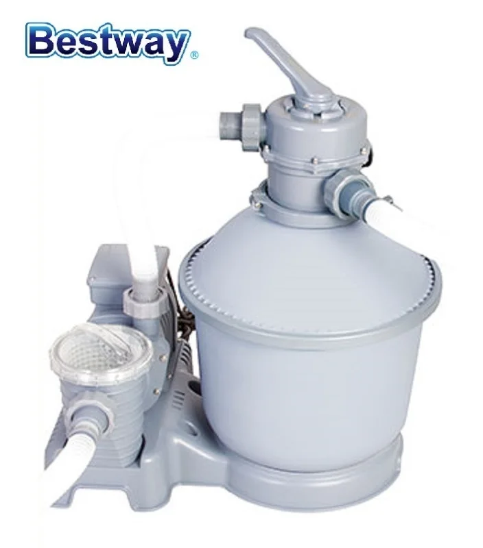 Bestway filtro de arena 58257 Gal para piscina de 1100 27200L, con tanque duradero, válvula de 6 posiciones, de brida superior, antihojas, 1000|Piscinas y accesorios| AliExpress
