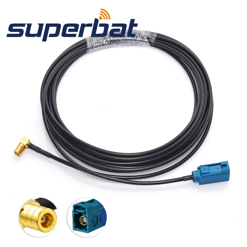 DAB Car Radio Aerial Extension Cable Fakra to SMB Female