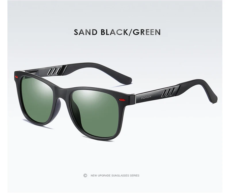 Sand Black -Green Новинка, поляризованные солнцезащитные очки для мужчин и женщин, для вождения, очки ночного видения, модные солнцезащитные очки, UV400, gafas de sol hombre - Цвет линз: Sand Black -Green