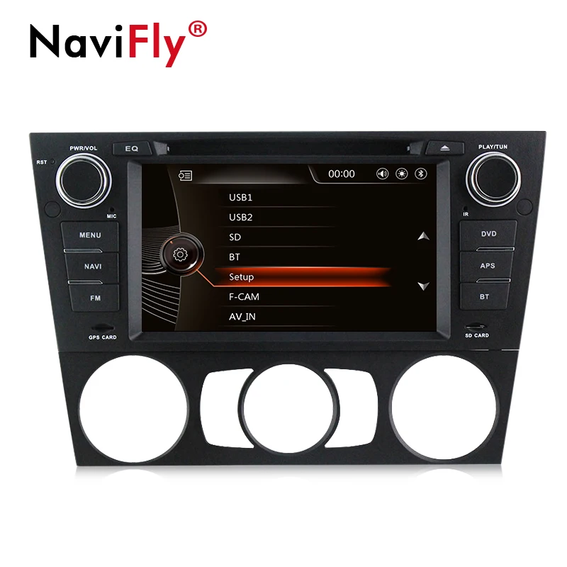 

NaviFly Europe RDS Original UI Car DVD player radio audio For BMW 3 Series E90 E91 E92 E93 With Car GPS navigation BT USB E90