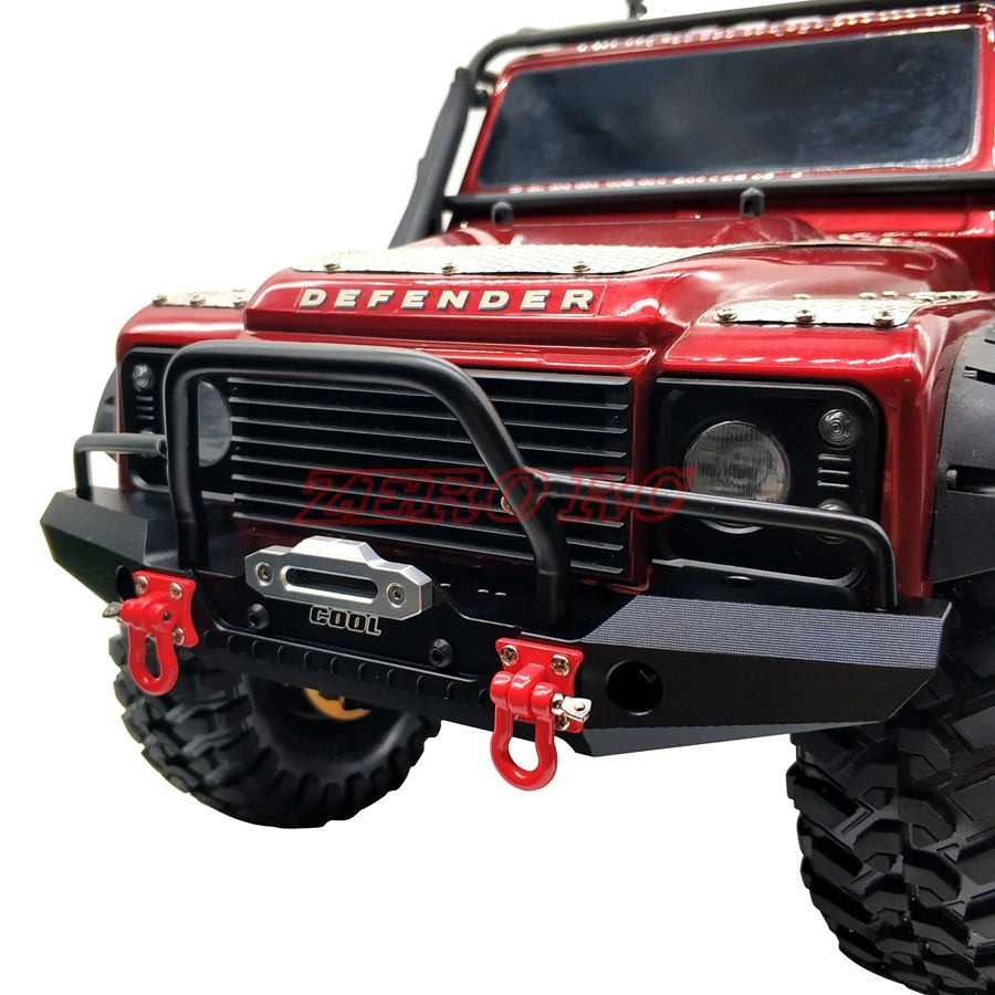METAL FRONT BUMPER BULL BAR W// LED FOR 1//10 Traxxas TRX-4 AXIAL SCX10 II JEEP