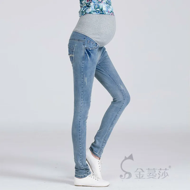 2015 Plus Size Elastic Waist 100% Cotton Maternity Jeans Pants For Pregnancy Clothes For Pregnant Women Legging Autumn Winter 2015 Plus Size Elastic Waist 100% Cotton Maternity Jeans Pants For Pregnancy Clothes For Pregnant Women Legging Autumn Winter