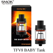 Electronic Cigarette Atomizer SMOK TFV8 BABY Tank Vape Pen Box Mod Tank Vaporizer E Cigarette Atomizer Big Smoke Tank S008