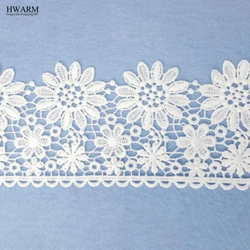 

5yard lace fabric ribbon wedding decoration for home curtain Water-Soluble Embroidered Curtain Lace with Milk Silk Quality laces