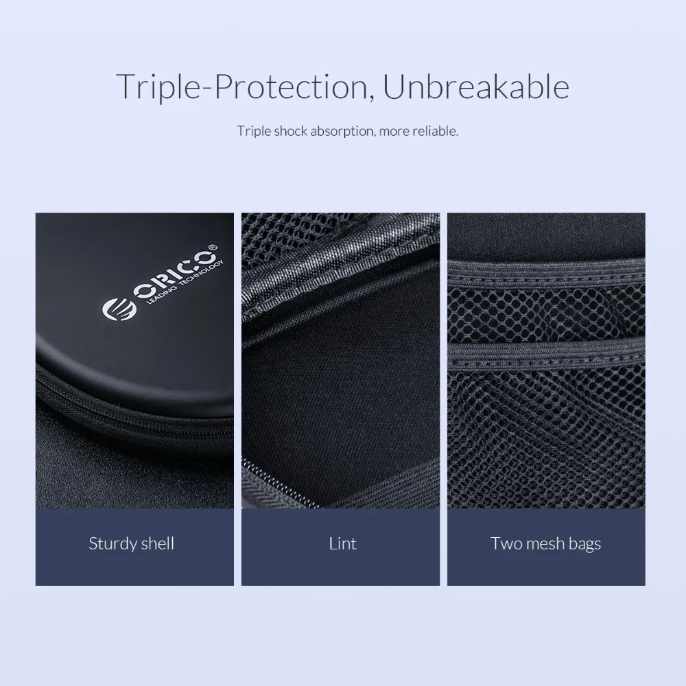 ORICO Bluetooth сумка для хранения наушников водонепроницаемый ударопрочный чехол
