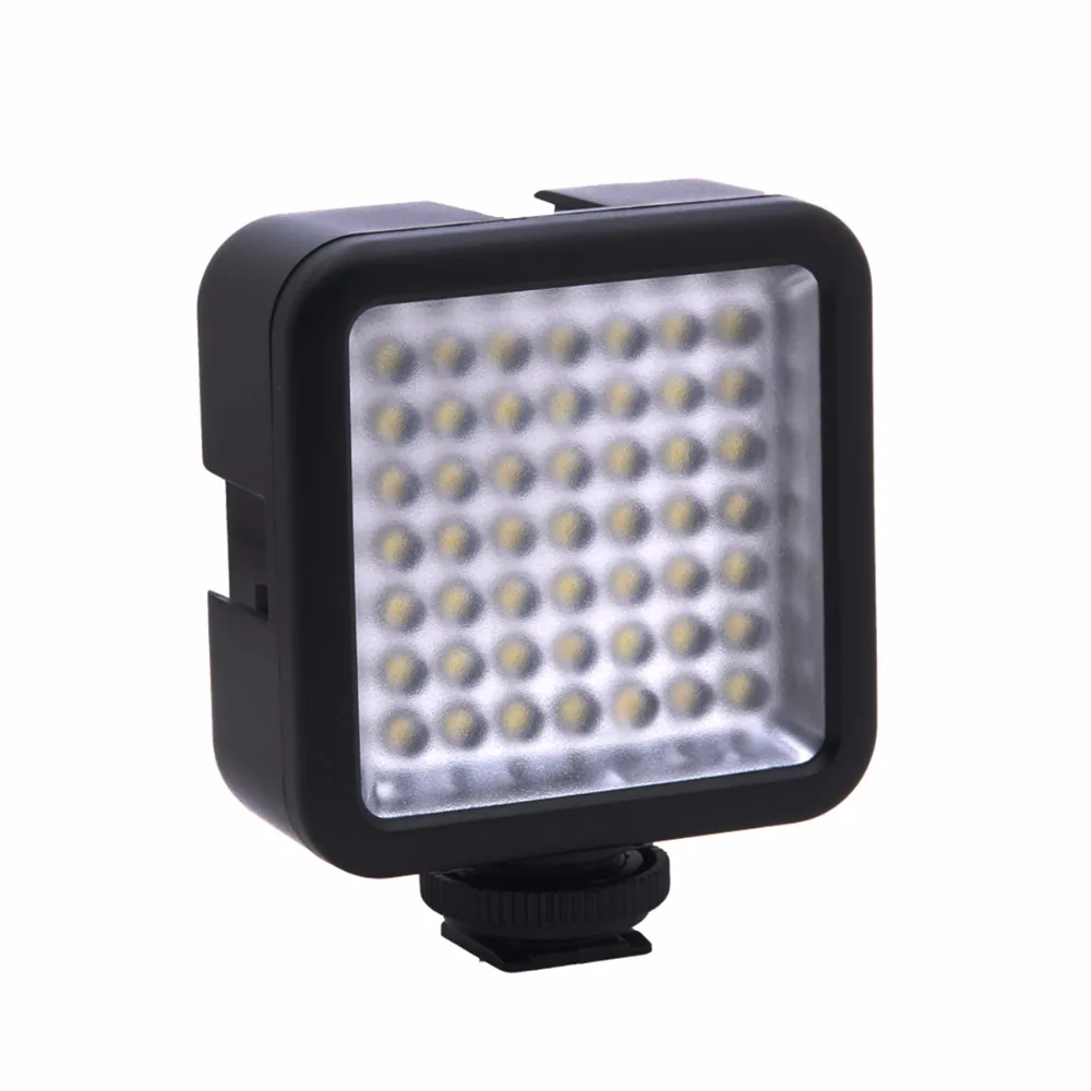 W49 Mini Interlock Camera LED Panel Light Camcorder Video Lighting With